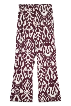 Pantalón largo viscosa estampado flores