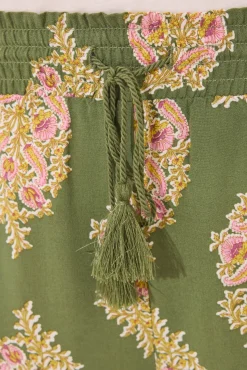 Pantalón largo viscosa flores