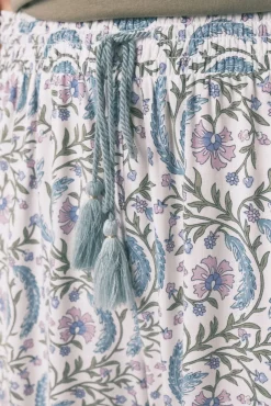 Pantalón largo viscosa print flores