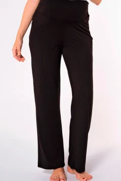 Pantalón premamá ancho de punto básico