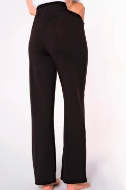 Pantalón premamá ancho de punto básico