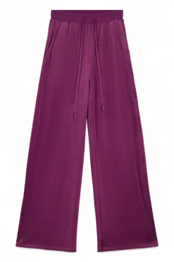 Pantalón terciopelo suave vino