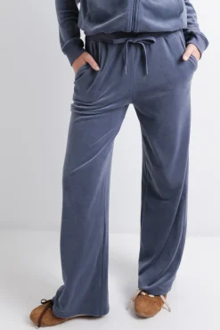 Pantalón terciopelo suave azul