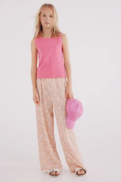 Pantalon estampado fluido niña