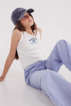 Pantalon pijamero rayas niña