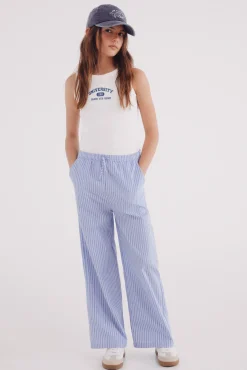 Pantalon pijamero rayas niña