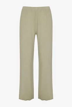 Pantalones de pijama largos caqui