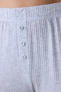 Pantalones de pijama largos gris