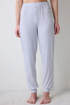 Pantalones de pijama largos gris