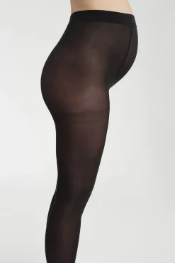 Panty negra opaca de maternidad 50 Deniers