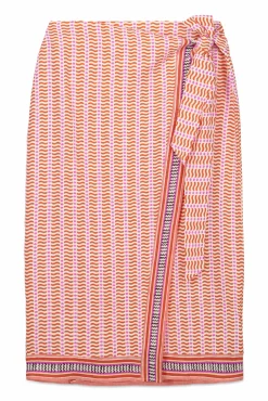 Pareo midi estampado geométrico