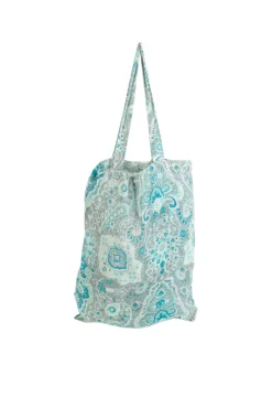 Pareo toalla algodon con bolsa flores