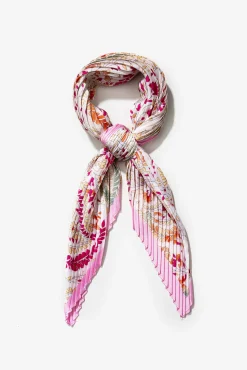 Pañuelo estampado plisado