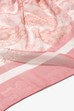 Pañuelo semitransparente con estampado paisley