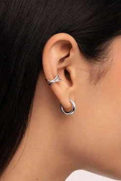 Pendiente Suelto Ear Cuff Triple Cross