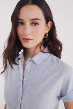 Pendientes abalorios azules