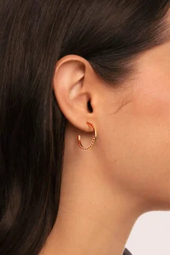 Pendientes Aro Amour Baño Oro
