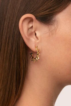 Pendientes Aro Sun Baño Oro