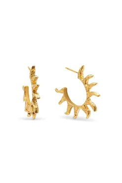 Pendientes Aro Sun Baño Oro