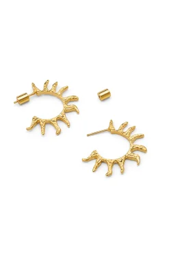 Pendientes Aro Sun Baño Oro