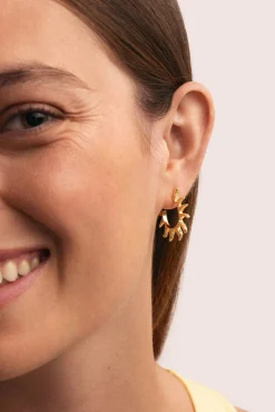 Pendientes Aro Sun Baño Oro