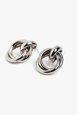 Pendientes con Aros Interconectados