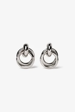 Pendientes con Aros Interconectados