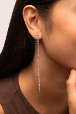 Pendientes Estrella Fugaz Plata