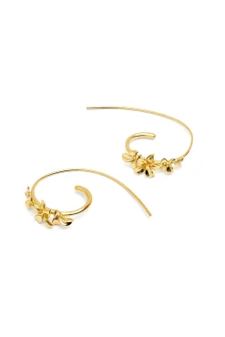 Pendientes Gladiolo Baño Oro