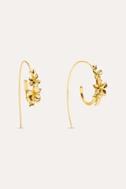 Pendientes Gladiolo Baño Oro