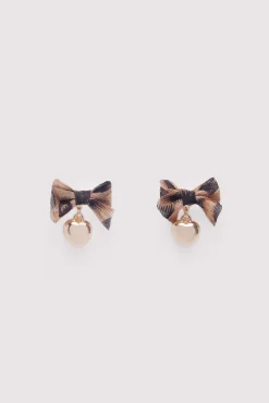 Pendientes lazos corazones