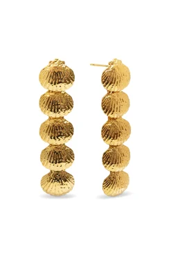 Pendientes Long Maris Acero Baño Oro