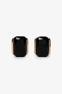 Pendientes rectangulares con piedras