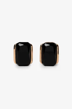Pendientes rectangulares con piedras