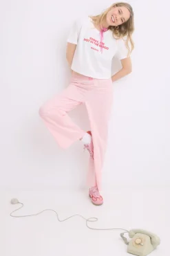 Pijama 100% algodón cuadro vichy rosa