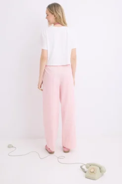 Pijama 100% algodón cuadro vichy rosa