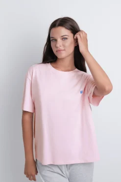 Pijama algodón estampado rosa