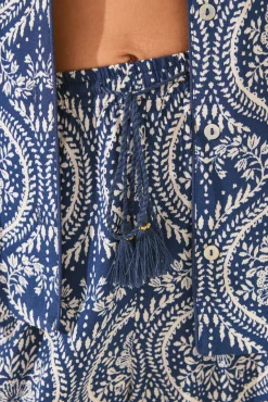 Pijama camisero Capri estampado allover