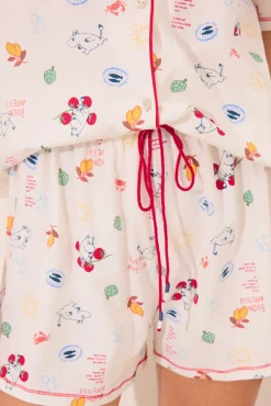 Pijama camisero corto 100% algodón Moomin