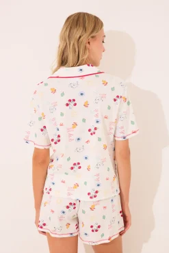 Pijama camisero corto 100% algodón Moomin