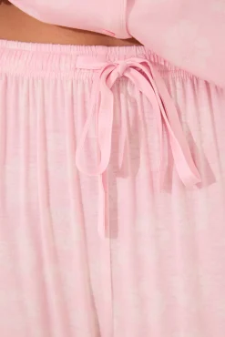 Pijama camisero rosa Capri viscosa