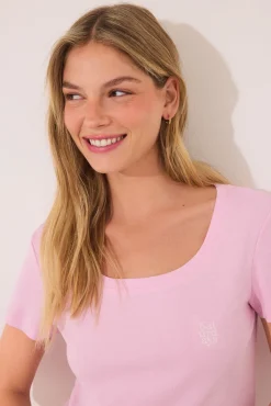 Pijama Capri algodón rosa rayas