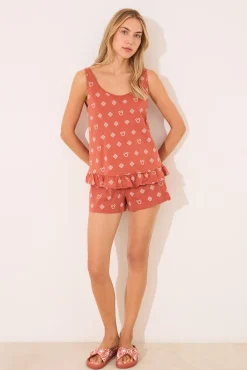 Pijama corto 100% algodón Mickey Mouse