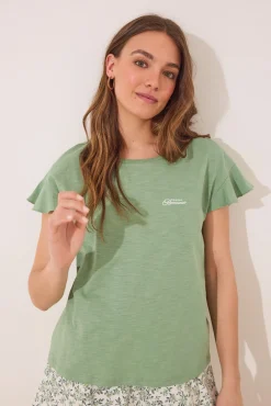 Pijama corto 100% algodón verde