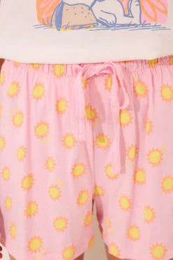 Pijama corto algodón Snoopy soles