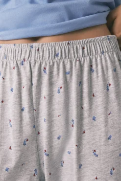 Pijama corto algodón Snoopy azul