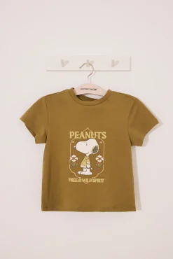 Pijama corto infantil Snoopy algodón