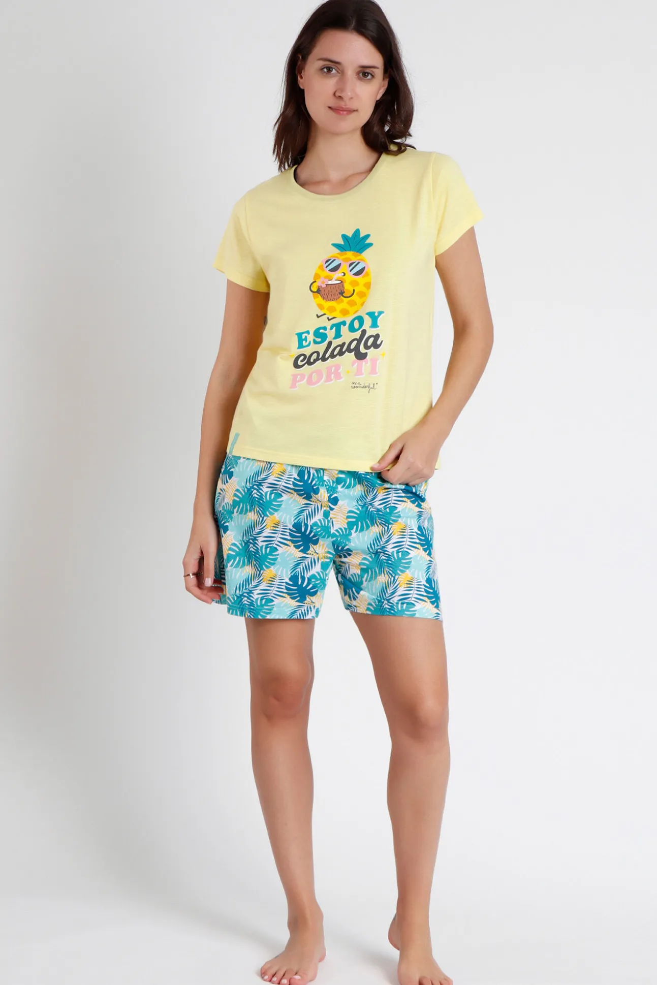 Pijama corto piña Mr Wonderful