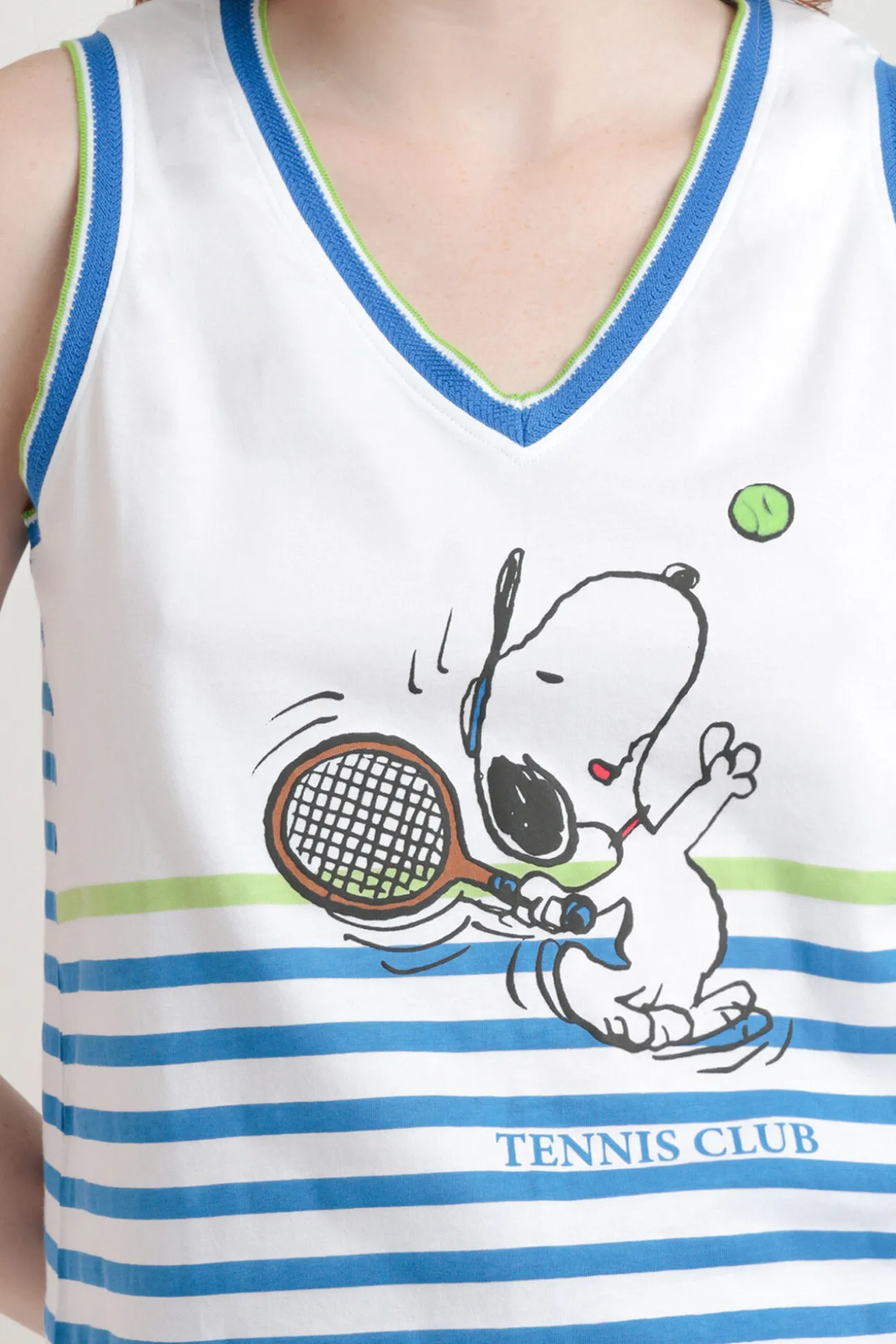 Pijama corto sin mangas tennislub Snoopy