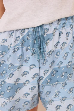 Pijama corto tirantes algodón paisley